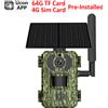 REHENTINT EU 4G Lte Scheda SIM cellulare Batteria da 4MP Solare Esterna Impermeabile Caccia Trail PIR Motion Visione notturna Telecamera per animali selvatici Ucon APP