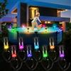 BALDR 1-12 confezioni Cornice luminosa solare per piscina sul pavimento per piscina Accessori decorativi per recinzione per piscina esterna LED impermeabile