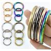 Meetee 5/10 pezzi 15/19/25/32/38/50mm O Ring fibbia in metallo per tracolla per borsa collare per cani anelli per cintura chiusura moschettone portachiavi gancio anello hardware