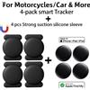 RSH Smart Tag GPS da 1/4 pezzi per kit Apple Trova il mio tracker con forte guscio in silicone con aspirazione magnetica anti-perdita per motocicli e auto