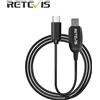 Retevis PC48 RB48 Walkie Talkie Cavo di programmazione USB Type-C Supporta Windows7/XP/10/11 Accessori radio per Retevis RB648 Plus