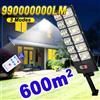paweinuo 990000000LM Luci solari 720 LED Lampada solare esterna ultra luminosa 3 modalità Sensore di movimento Lampione solare Lanterna da giardino