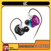 KZ Cuffie con filo Kz zst 1dd + 1ba driver dinamici e monitor intrauricolari con armatura isolamento acustico cuffie sportive per musica hi-fi