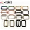 Meetee 10/20 pz 16-50mm borsa in metallo anello fibbia per cinghia da cucire tessitura Tri Glide cursore chiusura cintura portachiavi anello gancio accessori fai da te