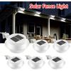 XIWANGFIRE Confezione da 1-6 luci solari, lampada per portico, applique da parete, luci per grondaia, LED ad alta luminosità, carica automatica, impermeabile, portico, percorso, recinzione, esterno