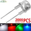 HVIERO Lampada a LED a diodi super luminosi da 8 mm Lampadina a LED Bianco Rosso Giallo Blu Verde Luce che emettono Decorazione Atmosfera Neon