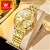 OLEVS 6727 Orologi meccanici automatici da donna eleganti alla moda Semplice versatile 30 m impermeabile Orologio da polso da donna originale autentico