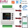 EARU Contatore di Energia Bidirezionale Trifase EARU Tuya Smart WiFi con 3 Pinze CT, Protezione da Perdite, Sovratensione, Sottotensione e Sovracorrente, Interruttore a Relè