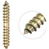 UXCELL 12-80 pezzi 4x25mm 4x30mm 5x40mm 8x50mm Bulloni per grucce Doppio attacco Filettatura autofilettante Viti per tasselli da legno a legno per il collegamento del legno