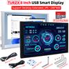 Caturda TURZX Display portatile da 8 pollici Telaio USB Schermo secondario 1280*800 Supporto LCD Desktop Modalità estesa Riproduzione tramite scheda TF NO AIDA64