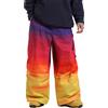 Gsou Snow Pantaloni da snowboard da uomo e da donna Pantaloni da sci antivento impermeabili Abbigliamento da lavoro invernale termico Vestibilità ampia Abbigliamento sportivo da esterno
