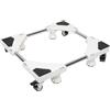 NONE Base mobile per lavatrice, piedistalli e telaio per frigorifero, base per lavatrice per asciugatrice, 4 ruote + 4 piedi (47-69 cm)