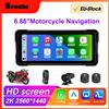 Srnubi 5/6.86 pollici Moto Portatile DVR Wireless Carplay Android Auto Specchio Link Display IP67 Impermeabile 5.0 BT di Navigazione