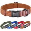 Didog Collare per cani personalizzato Collari per cani in nylon Inciso gratuito per animali domestici Carlino Bulldog Nome ID Collana con fibbia regolabile per cani di taglia piccola, media e grande