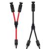 AOKIN 1/2 paia di connettori solari ramo a Y connettore pannello solare aggiornato cavo adattatore cavo spina kit di strumenti per pannello solare
