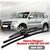 LECIBUBI 1set Parabrezza Anteriore e Posteriore Spazzole Tergicristalli Tergicristalli Per Mitsubishi Pajero Shogun Montero 4 V80 V87 V93 V97 2007-2021