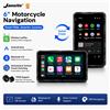 Jansite Monitor Moto Portatile da 6" con Navigazione GPS, Wireless Carplay e Android Auto, BT5.0, Schermo Rotante Impermeabile IPX7
