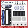 ECOVACS T50 PRO OMNI /T50PRO / T50 OMNI Robot Aspirapolvere Pezzi di ricambio Spazzole laterali principali Panni per mop Filtri HEPA Sacchetti per la polvere Accessori