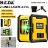 HILDA Livello Laser 2 Linea con Magnete sul retro Livellamento Automatico Livellamento Potente Livello Laser a Croce Verde Livello Laser Portatile