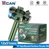 XCAN Punta per pialla per legno Aggiornamento Gambo da 12 mm 6 ali Spoilboard Punta per fresa per superficie Inserto Punta per appiattire lastre Fresa per legno CNC