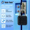 Asia-Teco Lucchetto intelligente Lucchetto per impronte digitali Lucchetto per armadietto Serratura antifurto per dormitorio Lucchetto intelligente senza chiave di sicurezza ricaricabile USB