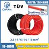 EVSOLAR Cavo di energia solare 2.5 4 6 10 16 mm2 6 8 10 12 14AWG Filo TUV fotovoltaico per pannelli fotovoltaici Collegamento Rosso Nero Giacca in PVC
