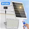 AMARYLLIS Lampione stradale solare Impermeabile 200W Sensore di luce Luci solari per parcheggio Luce di sicurezza solare Luce di inondazione a LED per esterni 6500K