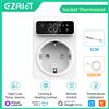 EZAIOT Tuya Wifi Termostato Digitale Presa 16A Spina di Precisione Regolatore di Temperatura Remoto Interruttore del Timer Raffreddamento Riscaldamento Sensore NTC 3M