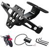 SOYAVISION Portatarga moto Portalampada a LED per Suzuki GS 500 SV 650 GSXR 1000 Yamaha Accessori targa moto