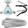 SUOLAER Maschera CPAP per Apnea CPAP Macchina per la respirazione automatica Maschera nasale per il sonno a pieno facciale con copricapo Accessori per respiratori antirussamento