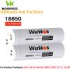 Wurkkos Batteria ricaricabile agli ioni di litio Wurkkos 18650 3,7 V 3000 mAh con porta di ricarica USB-C Batteria ricaricabile