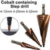 Mr Drill 4-12/4-20/4-32mm M35 cobalto contenente passo trapano pagoda apri foro esagonale trapano a spirale utensile da taglio accessori per utensili elettrici