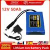 Aleaivy NUOVA Batteria portatile Super 12V 50000mah Batteria ricaricabile agli ioni di litio Capacità DC 12.6v 50Ah CCTV Cam Monitor +