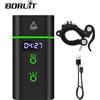 BORUiT Luce per bicicletta a LED con display digitale di alimentazione Lampada frontale per bici ricaricabile impermeabile Funzione Power Bank per esterni