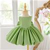 PLBBFZ Baby Flower Bud Party Tutu Girls Dress Bambino Big Bow 1st Birthday Matrimonio Principessa Abiti da ballo Ragazza Damigelle d'onore Abito da sera
