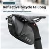 OFFBONDAGE Borsa da bicicletta Borsa da sella per bici antiurto Borsa da coda per reggisella posteriore riflettente di grande capacità Accessori per borse da bici MTB