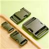 Meetee 5/10/20/50 Pezzi Fibbia a Clip Laterale in Plastica Verde Militare 20-50mm per Cinghie Borse Zaini Cinghie di Rilascio Fibbie di Sicurezza Regolabili