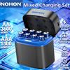Nohon Batteria al litio ricaricabile NOHON AA 3600mWh/AAA 1300mWh Batterie originali Batteria ad alta capacità da 1,5 V per telecomando del mouse