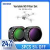 NEEWER Set di filtri ND variabili compatibile con DJI Mini 4 Pro, ND2-32 + ND64-512 Obiettivo per fotocamera drone in vetro ottico HD multistrato