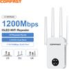 COMFAST 1200Mbps Ripetitore Wifi Smart Screen 4 Antenna Wi Fi Amplificatore 5.8G 2.4G Ripetitore Wi-Fi Extender per Router Domestico
