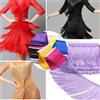 Meetee Frange con nappe da 5Y 10-30cm per abiti latino-americani, borse, passamaneria in pizzo, nastro, decorazioni per gonne e tende, accessori fai da te per cucito