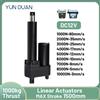 YUN DUAN Attuatore Lineare Elettrico 1000Kg 10000N IP68 DC12V con Finecorsa per Letto Massaggiante e Supporto di Sollevamento Palco
