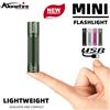 Alonefire Mini torcia ad alta luminosità USB ricaricabile illuminazione notturna torcia tascabile escursionismo all'aperto campeggio lavoro a casa lampada di emergenza