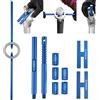 NICECNC Kit di riparazione forcella universale per moto Strumento di supporto asta ammortizzatore forcella Strumento per compressore a molla forcella Strumento di spurgo forcella sospensione