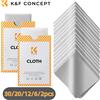 K&F CONCEPT Panni in Microfibra Premium 6x7 Pollici per Pulizia Lenti, Occhiali, Schermi di Telefoni, Fotocamere