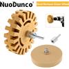 NuoDunco 3.5/4 pollici Auto Decal Remover Ruota Adesivo In Gomma Ruota Gomma Ruota Strumento Con Adattatore Trapano Per RV Camion Barca aereo