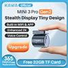 KAWA Dash cam KAWA MINI3 Pro Gen2 Car Dvr 2K Videoregistratore automatico Aggiornamento telecamera per auto, WiFi e APP/Controllo vocale, Visione notturna Minuscotto