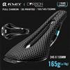 RYET 3D Stampato Sella per bicicletta in carbonio pieno 245mm Sella per bici per MTB Ghia Sella per bici da strada parti di biciclette 135/145/155mm