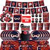 Potdemiel Ninja Decorazione per feste di compleanno Stoviglie Tazze Piatti Tovaglioli Palloncini Tovaglia Torta Happy Kid Baby Shower Boy Party Supplie Set