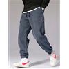 ZOYLEIR Autunno Inverno Caldo Moto Jogger Pantaloni di velluto a coste Uomo Tech Pantaloni sportivi in pile Pantaloni Harem casual Pantaloni sportivi termici maschili